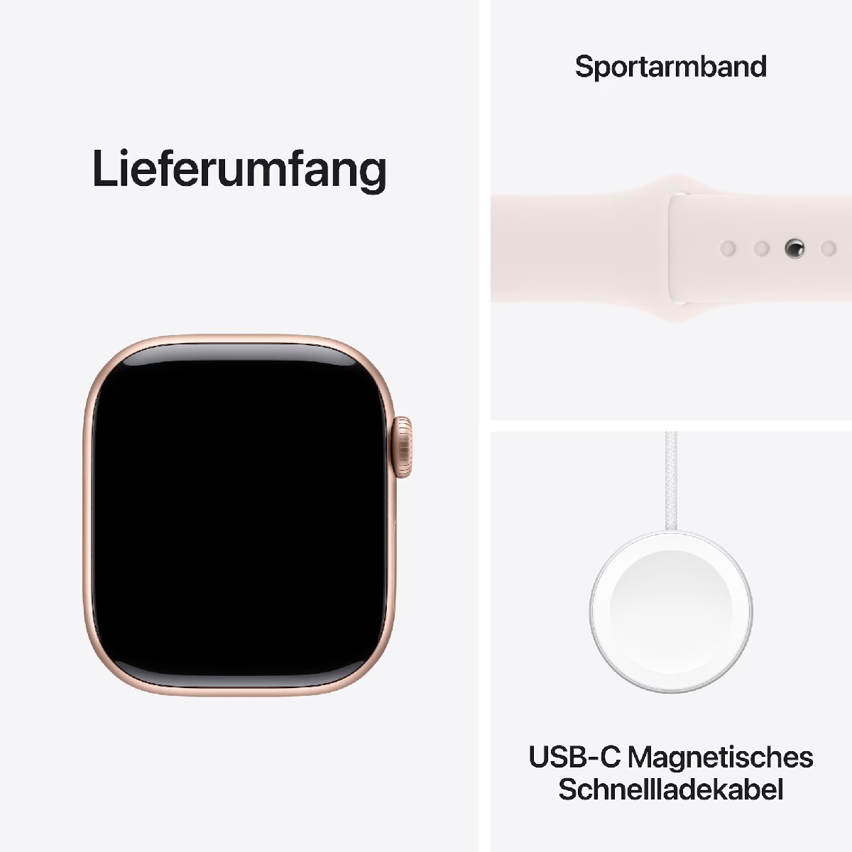 Apple Watch 10 LTE 46mm Alu, rosegold (MWY73)