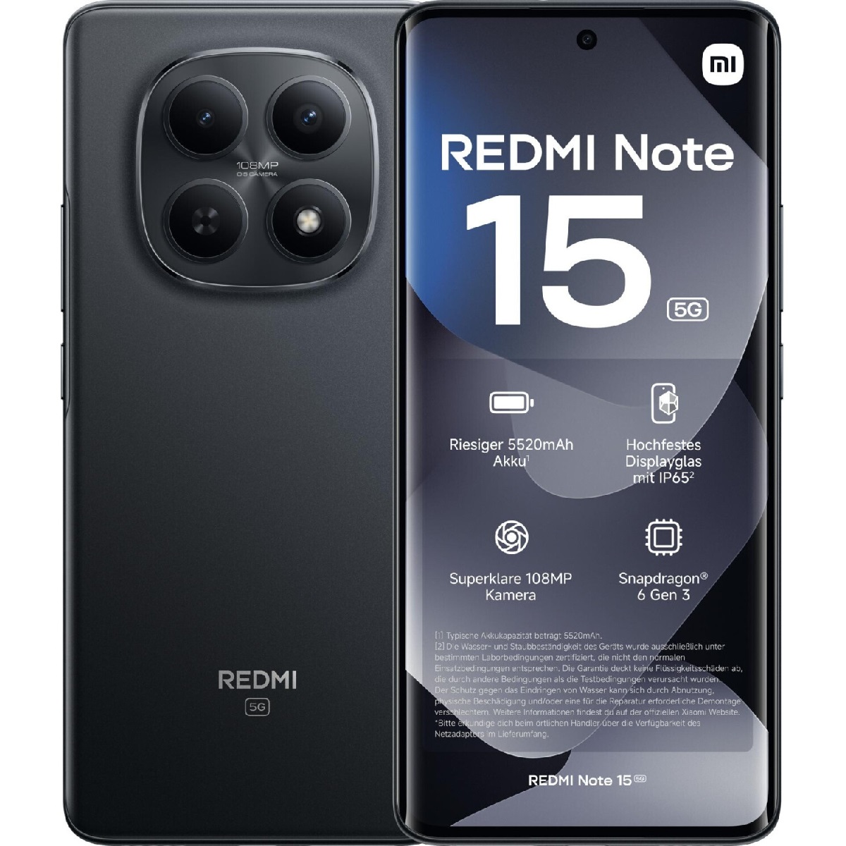 Xiaomi Redmi Note 15 5G 8GB/256GB, black (EU)