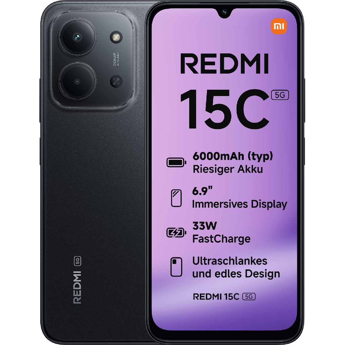 Xiaomi Redmi 15C 5G 4GB/128GB, black