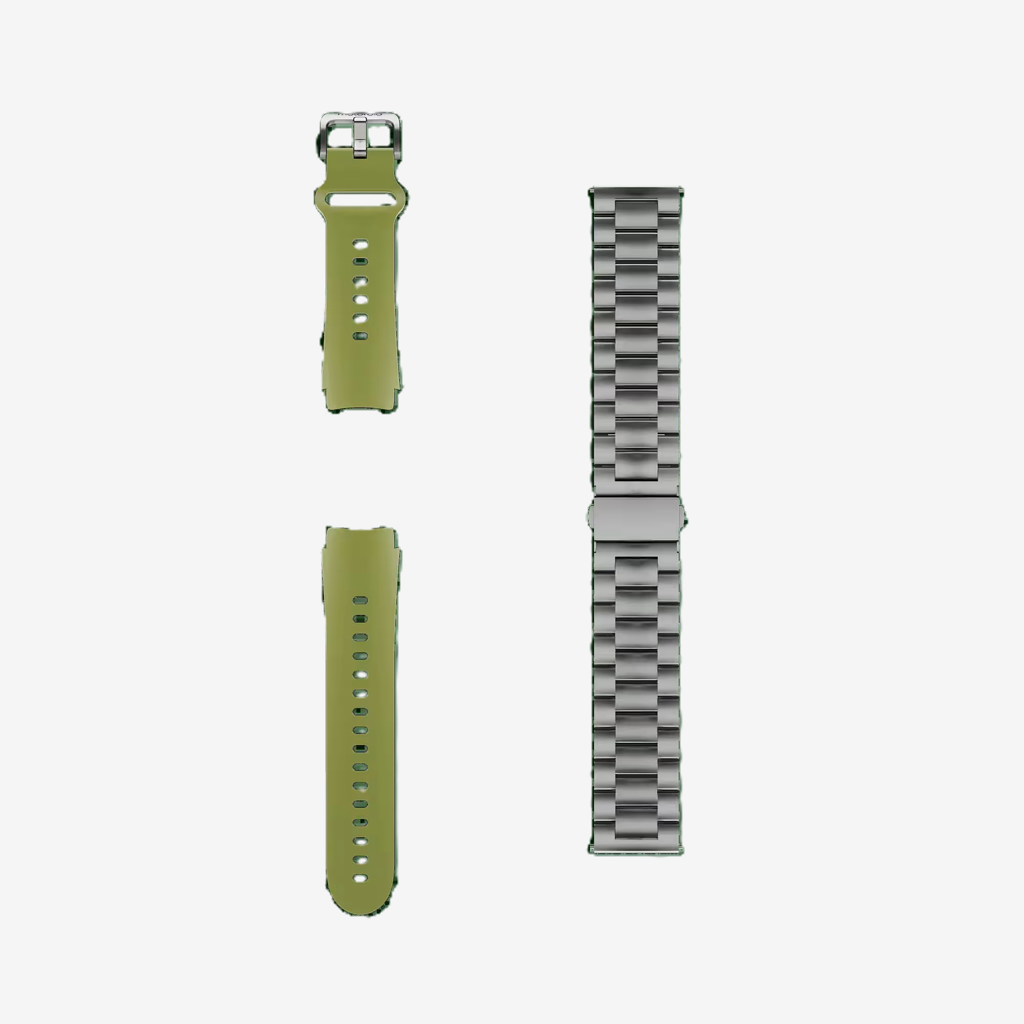 Motorola Watch 2, silver + herbal garden band