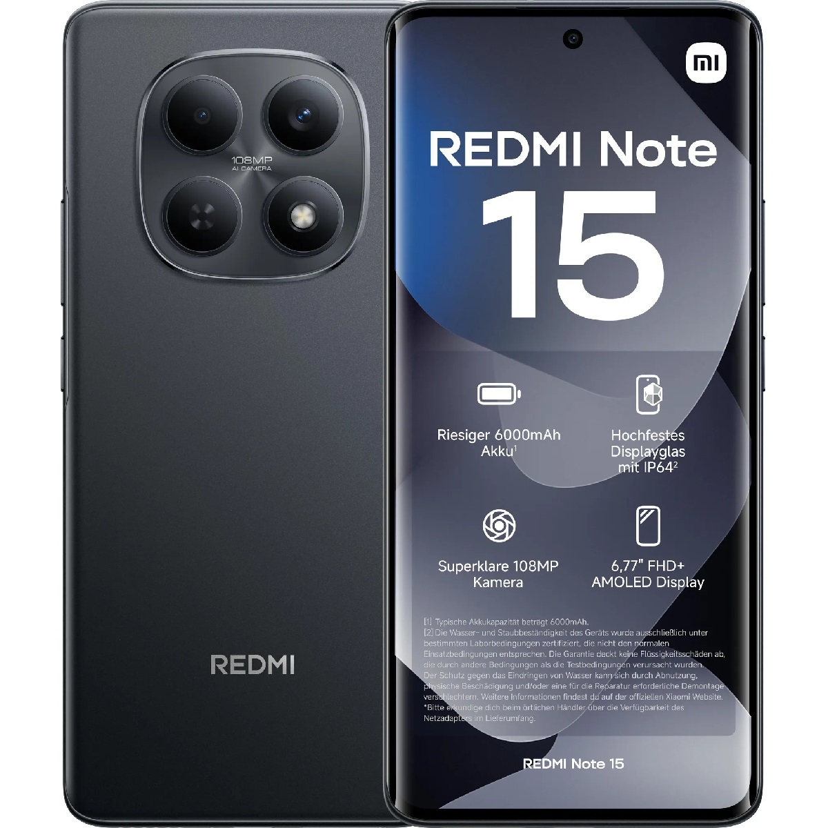 Xiaomi Redmi Note 15 6GB/128GB, black (EU)