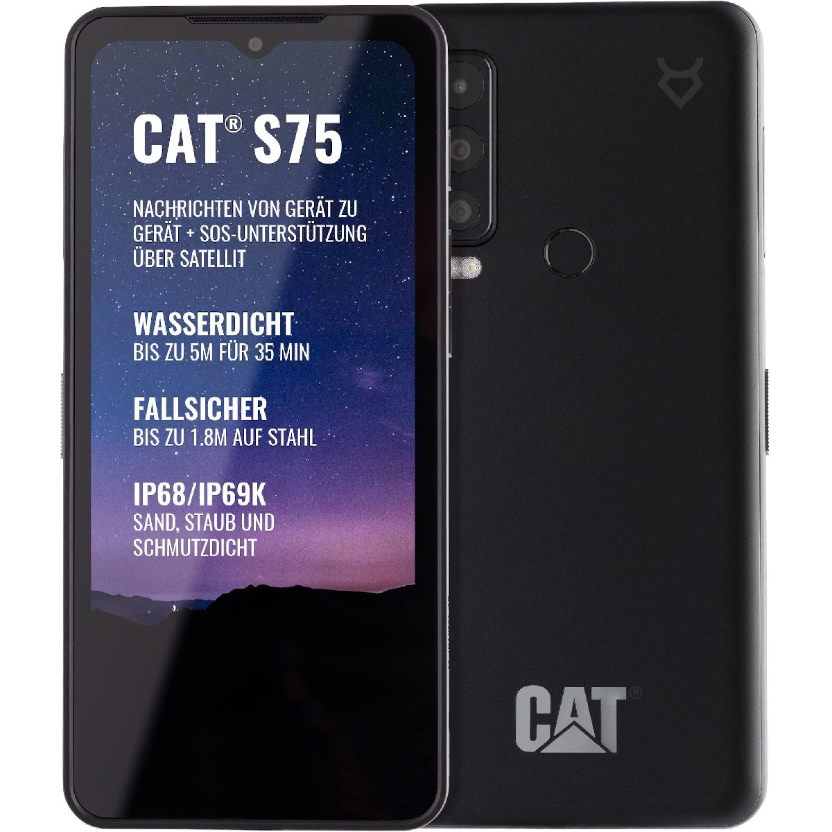 CAT S75 128GB, black (EU)